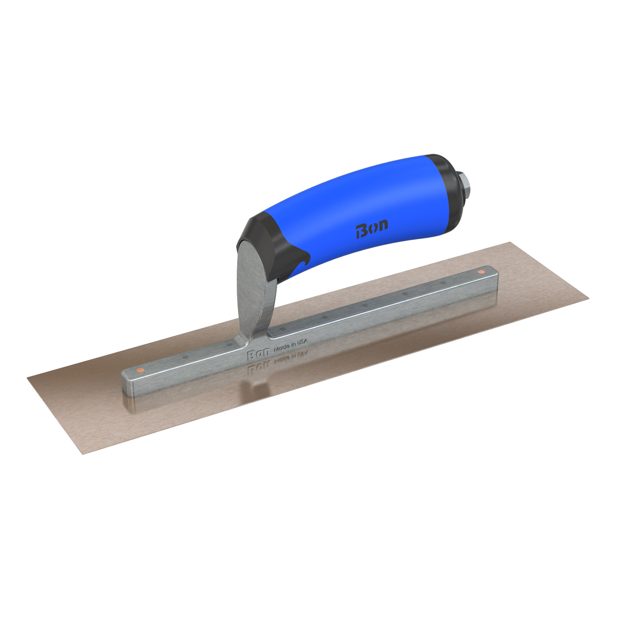 Bon Steel City, Finish Trowel-Sq.-Golden Stnls-12 x 3-CMFT Grip, Width 3 in, Length 12 in, Blade Material Stainless Steel, Model# 67-120